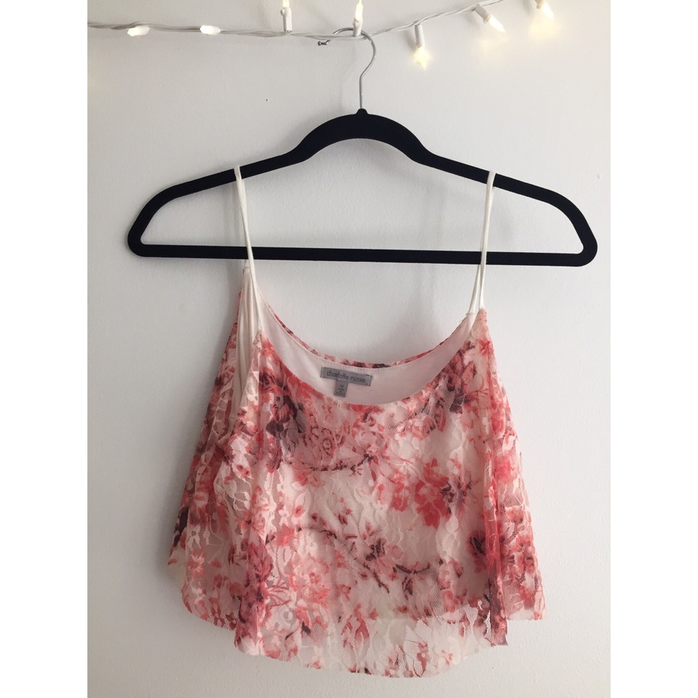 Coral crop top