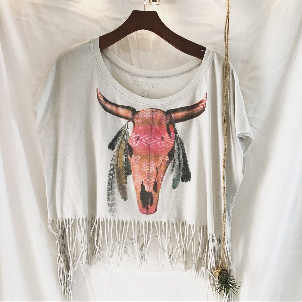 F21 boho crop top!