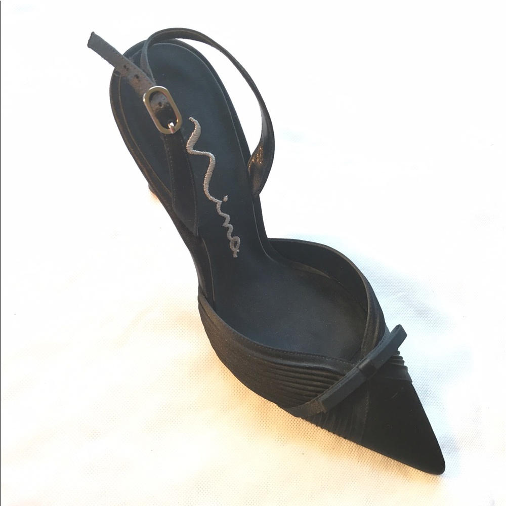 After 5 Satin Pumps