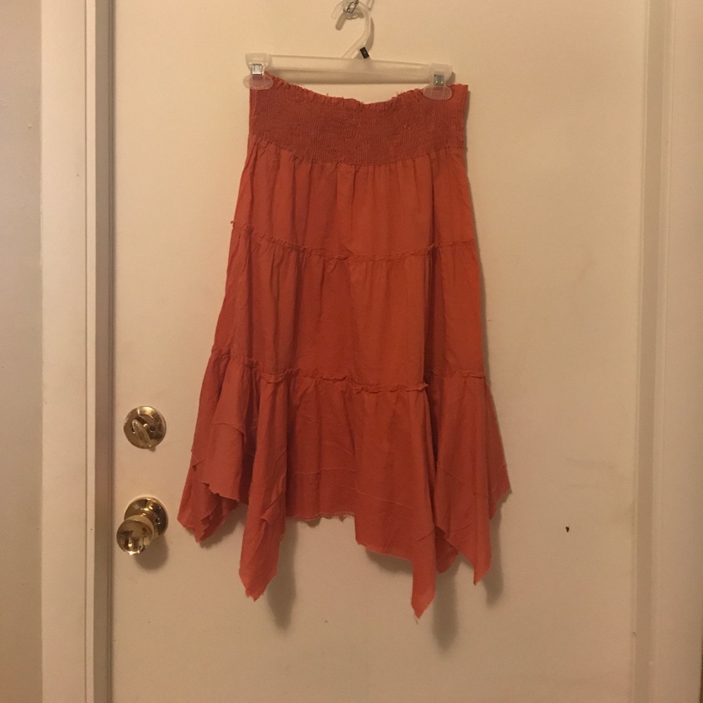 Coral Long flowy dress