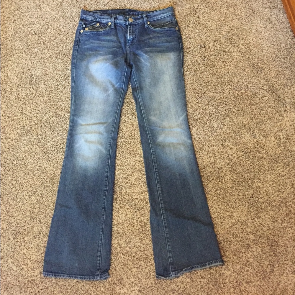 Rock & Republic dark/medium wash bootcut jeans