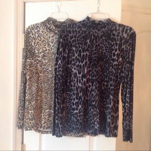 SOLD. Bundle deal 2 cheetah shirts
