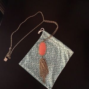 Kendra Scott rayne necklace in orange!