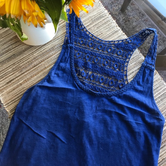 Lucky Brand Royal Blue Tank - Picture 1 of 4