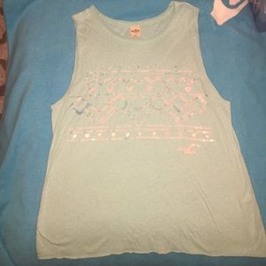 hollister sequin muscle tank