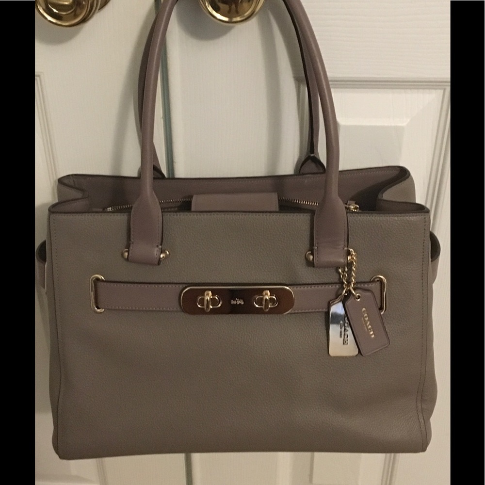 Coach Swagger Satchel with matching wallet
