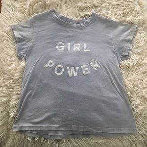 Pale blue Girl Power Brandy tee