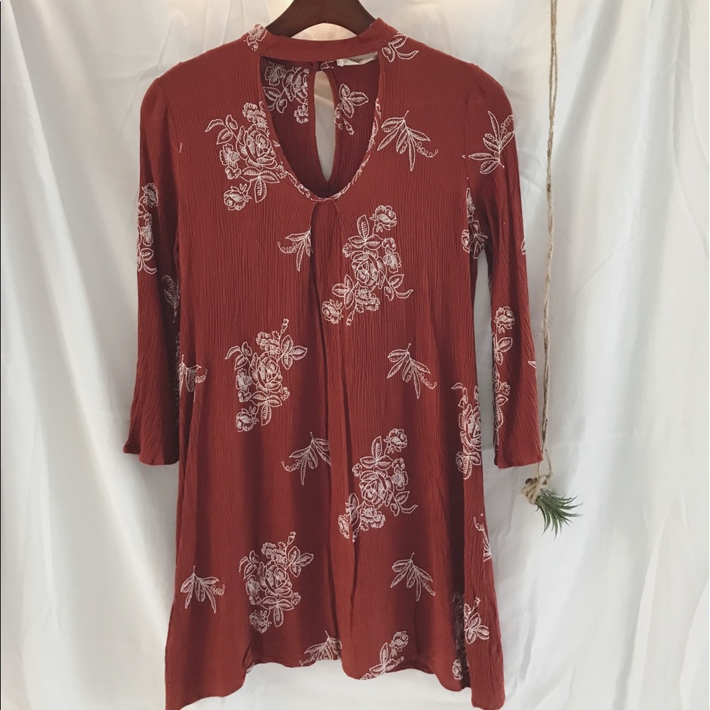 Rust cutout dress! Small!