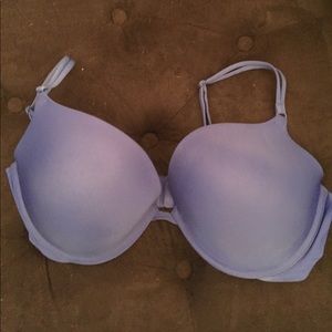 Blue Victoria's Secret Push Up Bra in a size 38D