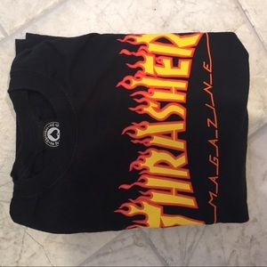 thrasher long sleeve tee
