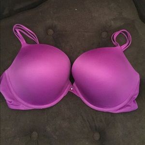 Purple Victoria's Secret Push Up Bra in a size 38D