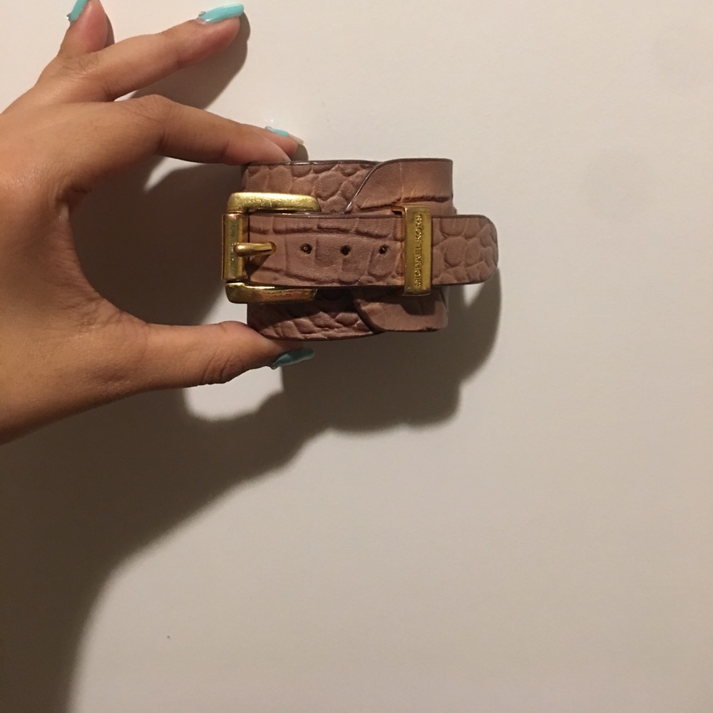 Michael Kors Leather Wrist Cuff