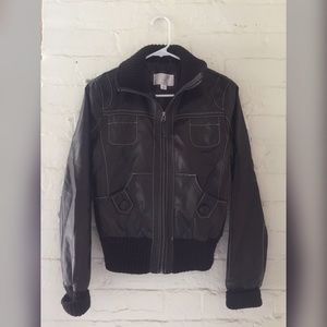 Brown Pleather Jacket