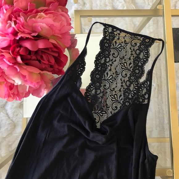Express Black Lace Tank - Picture 1 of 3