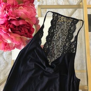 Express Black Lace Tank