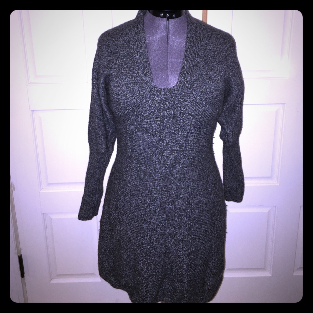 Low cut sweater dress
