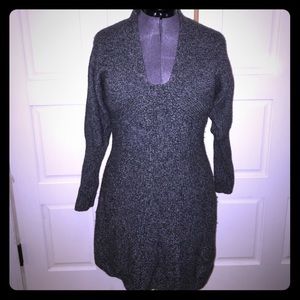 Low cut sweater dress