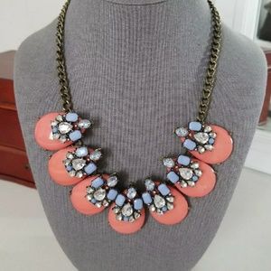 Anthropologie Baublebar Necklace Coral and Purple