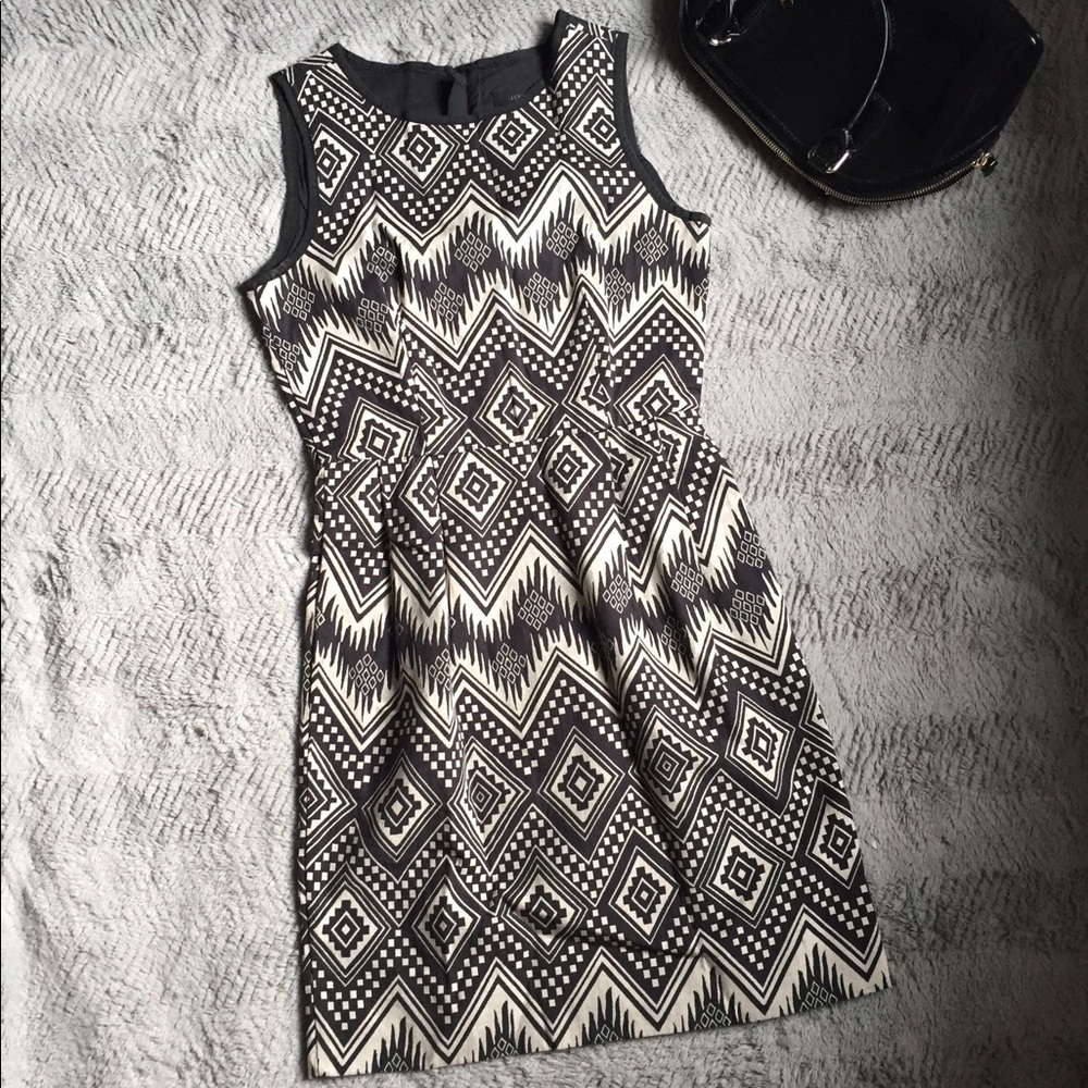 J.Crew Tribal Print Dress Perfect Condition