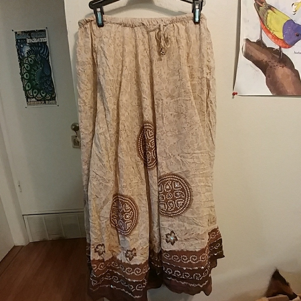 Boho maxi skirt
