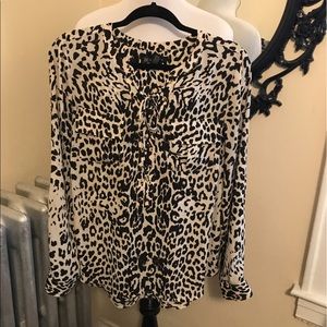 Animal print blouse from Inc