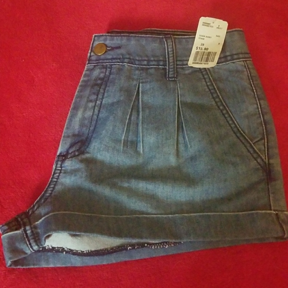 Denim shorts