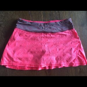 Hot pink tennis/running skirt