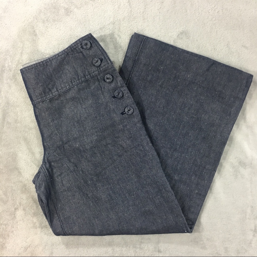 ANTHROPOLOGIE Cartonnier Hana Linen Wide Leg Pants