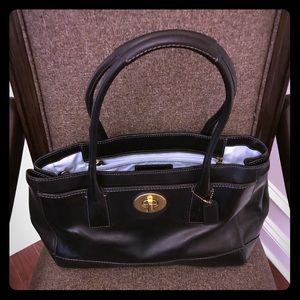 Black authentic vintage coach purse