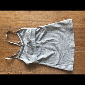 Lululemon grey strappy dance tank