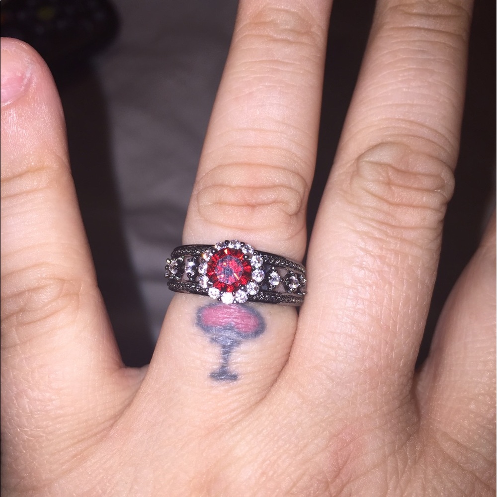 Ruby Black Gold Ring **Sale price firm***