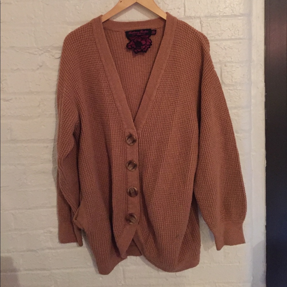 Oversized knit cardigan