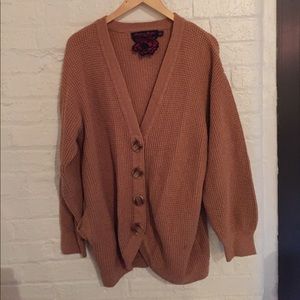 Oversized knit cardigan