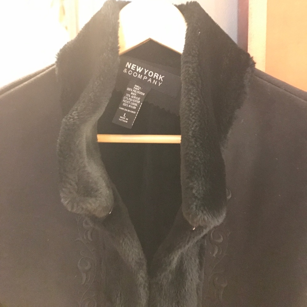 Soft long formal shearling coat - Picture 2 of 6