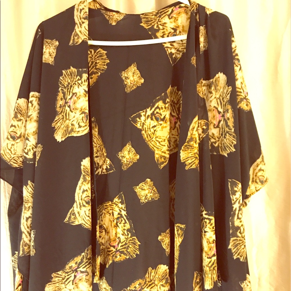 Tiger Print Kimono