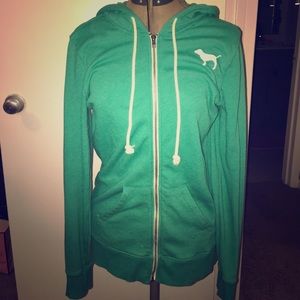 VS Pink lightweight hoodie.