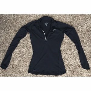 Nike Dri-Fit Black Long Sleeve Lightweight Jacket