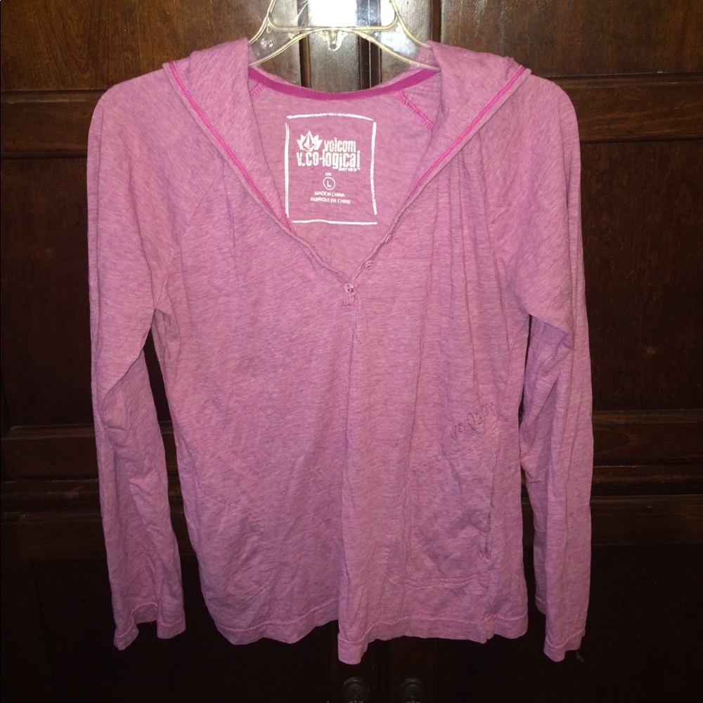 Volcom Long Sleeve Tee Hoodie - L