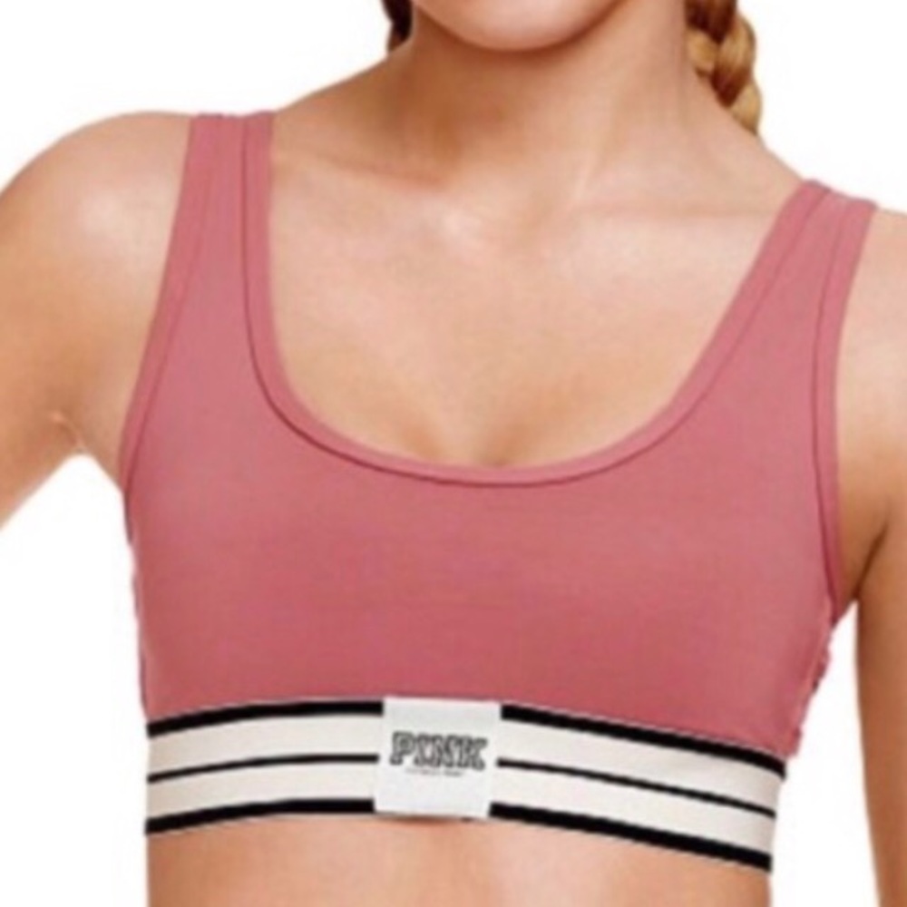 VS PINK size SMALL mauve sport bra