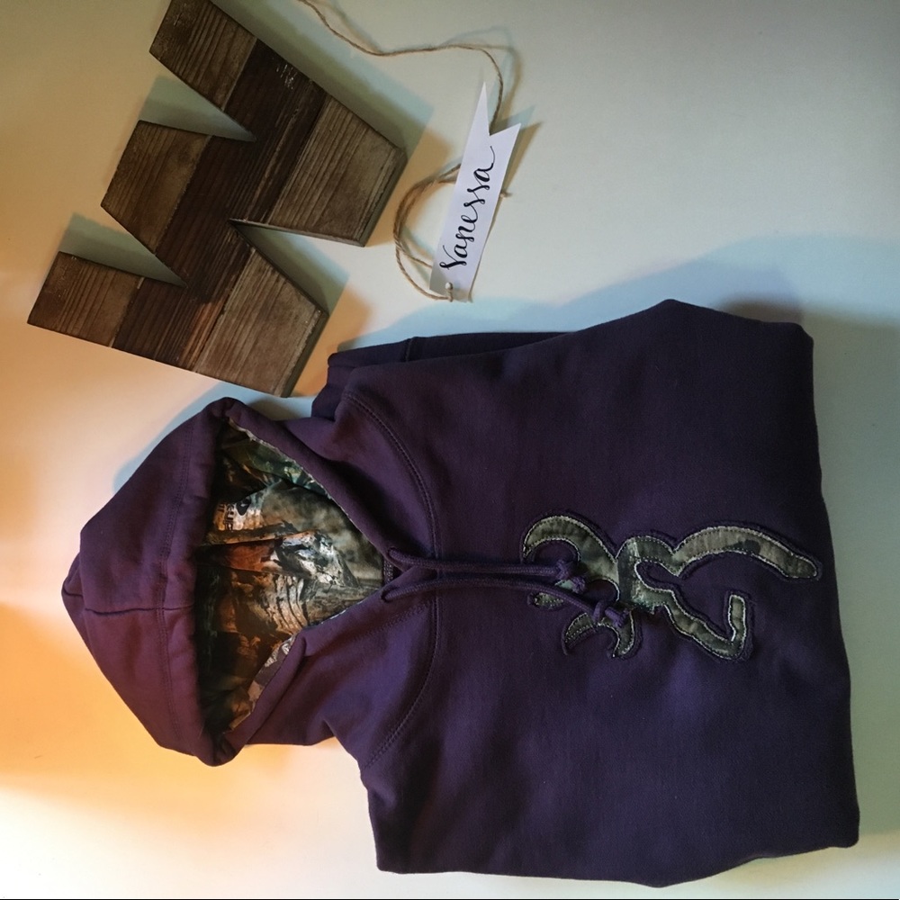 Purple browning sweatshirt