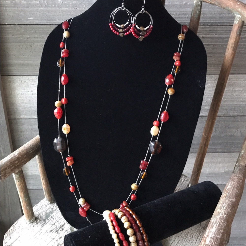 🎈Necklace/earrings/bracelet set
