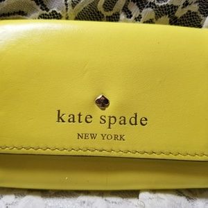 Kate Spade Yellow Lemon Lime Card Holder