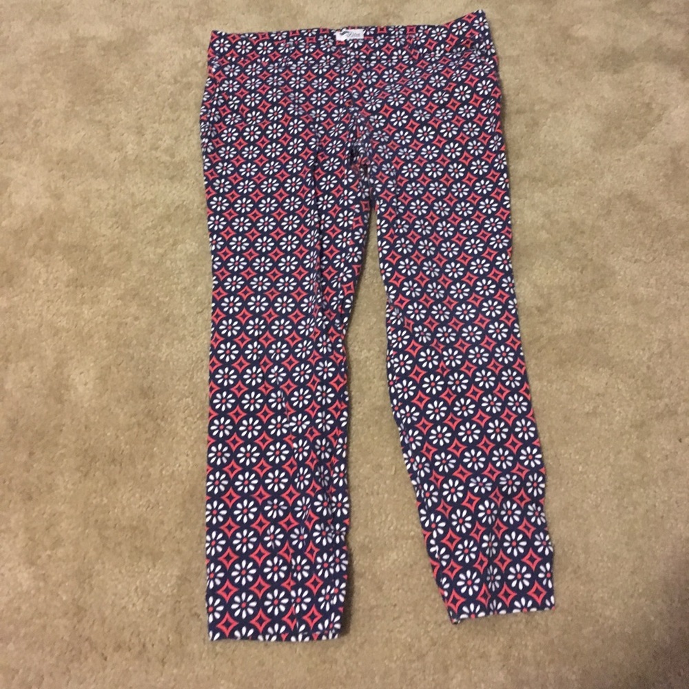 Printed Cropped Pants