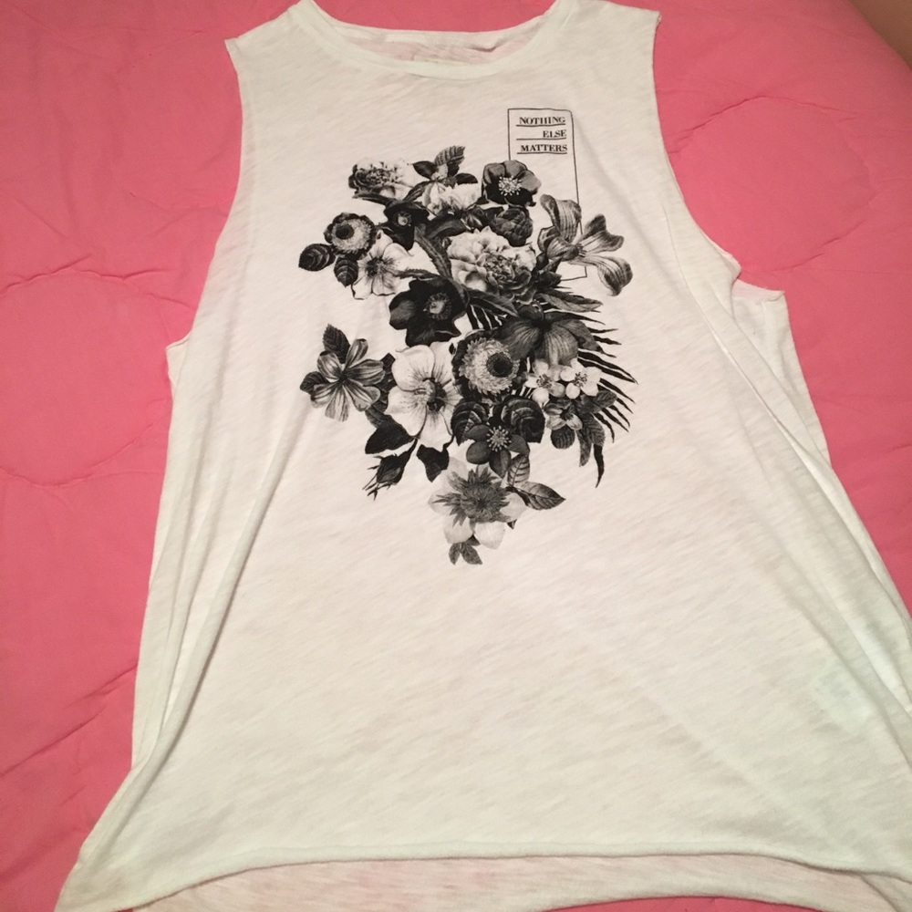 White Graphic Muscle Tank from Abercrombie & Fitch