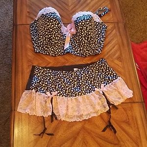 Matching bra and skirt