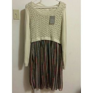 Anthropology Sleeping on Snow Dress