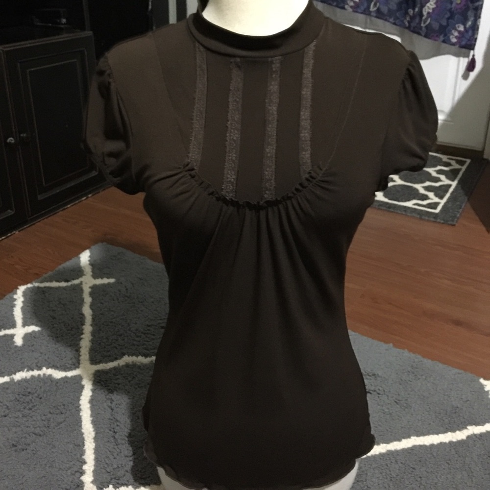 Youth large brown top