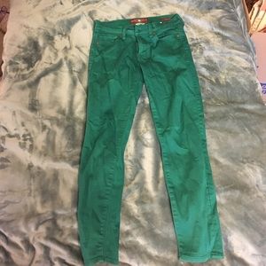 Lucky Brand green Sophia Capri jeans