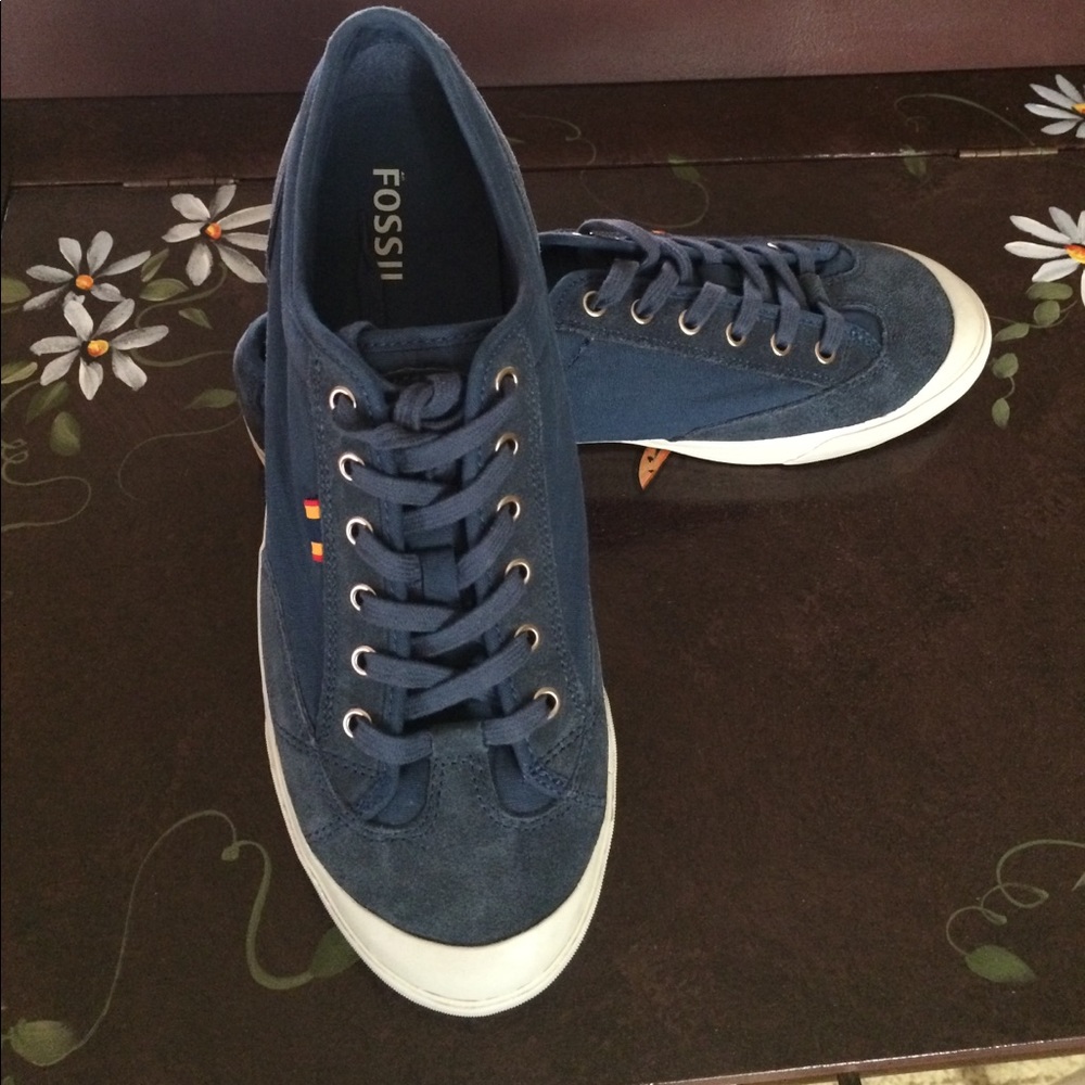 New Fossil Phillip canvas OX mens shoes - Picture 2 of 8