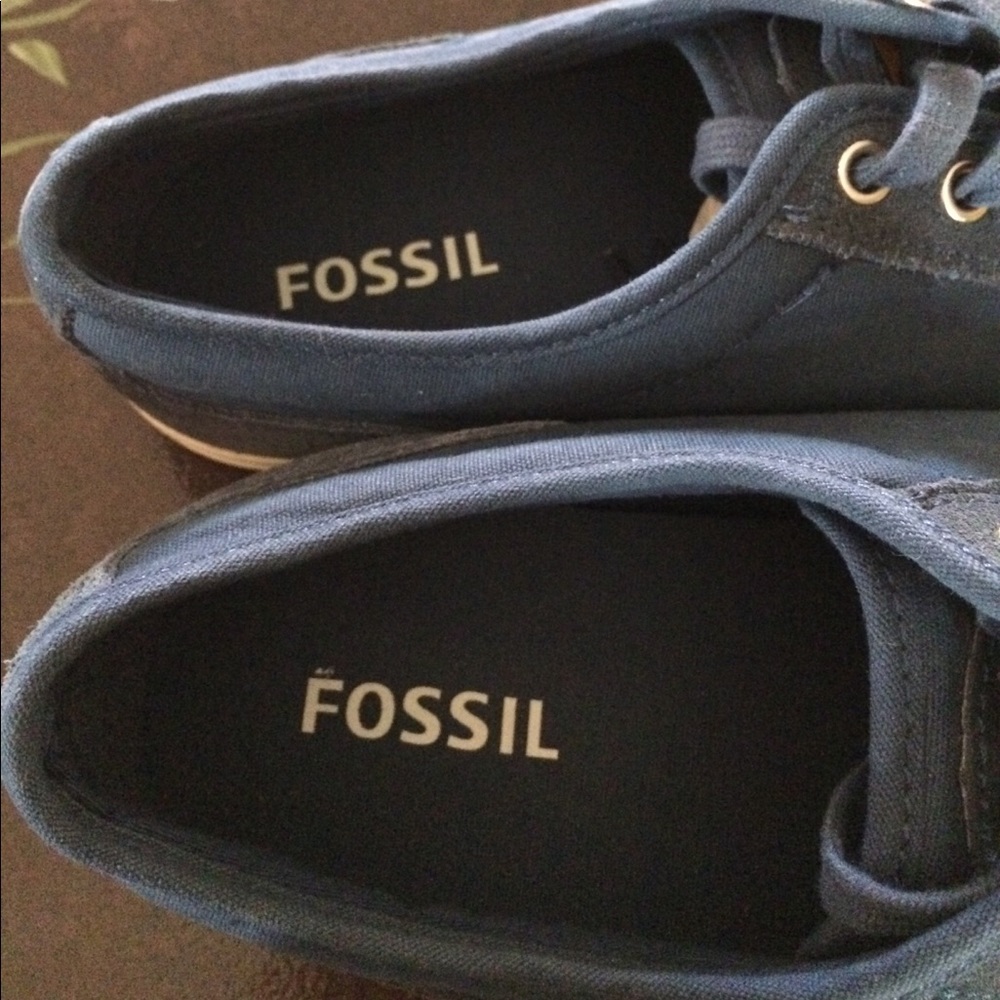 New Fossil Phillip canvas OX mens shoes - Picture 3 of 8